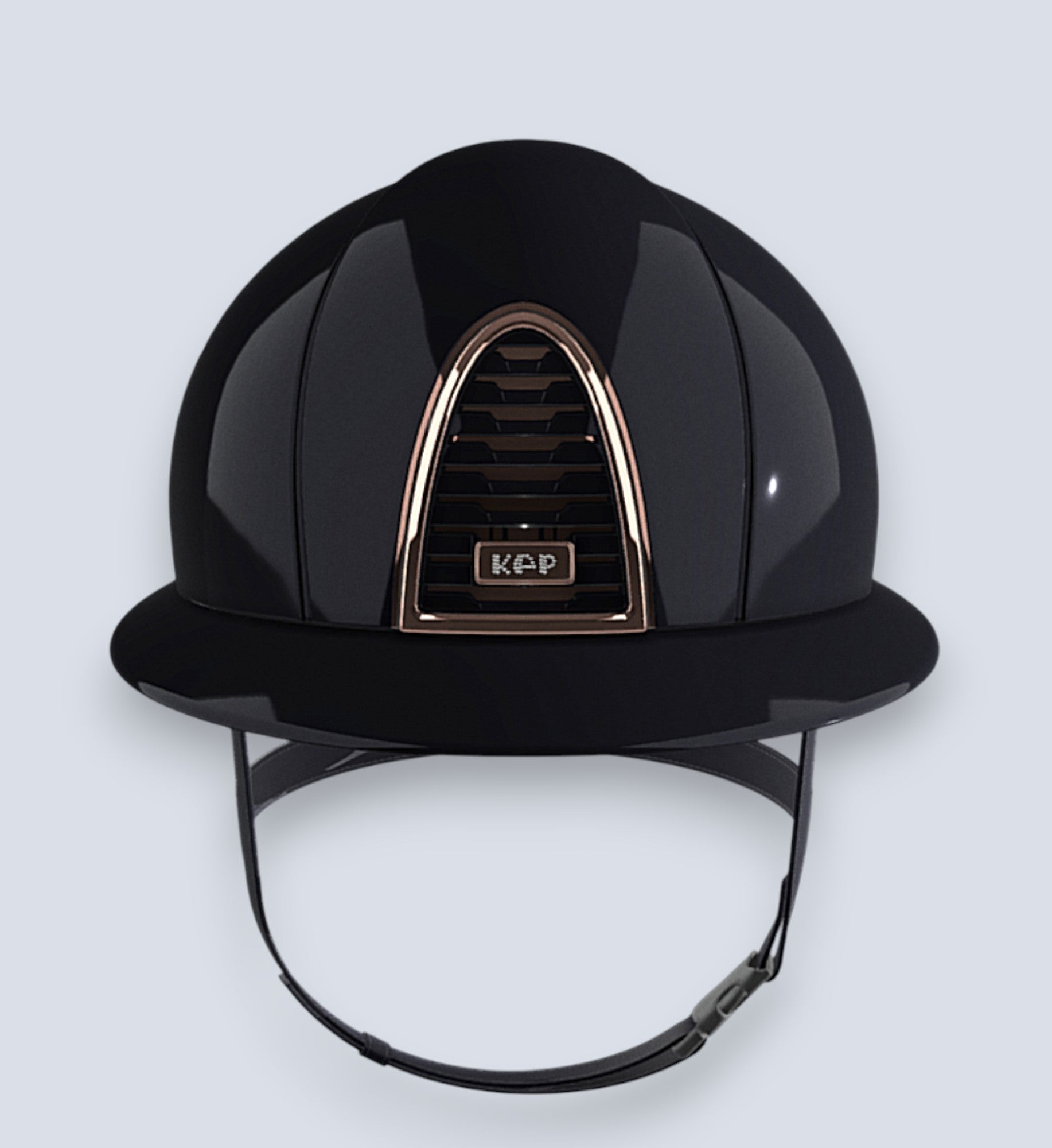 KEP Italia Cromo 2.0 Polish Blue- Rose Gold Zircons Helmet