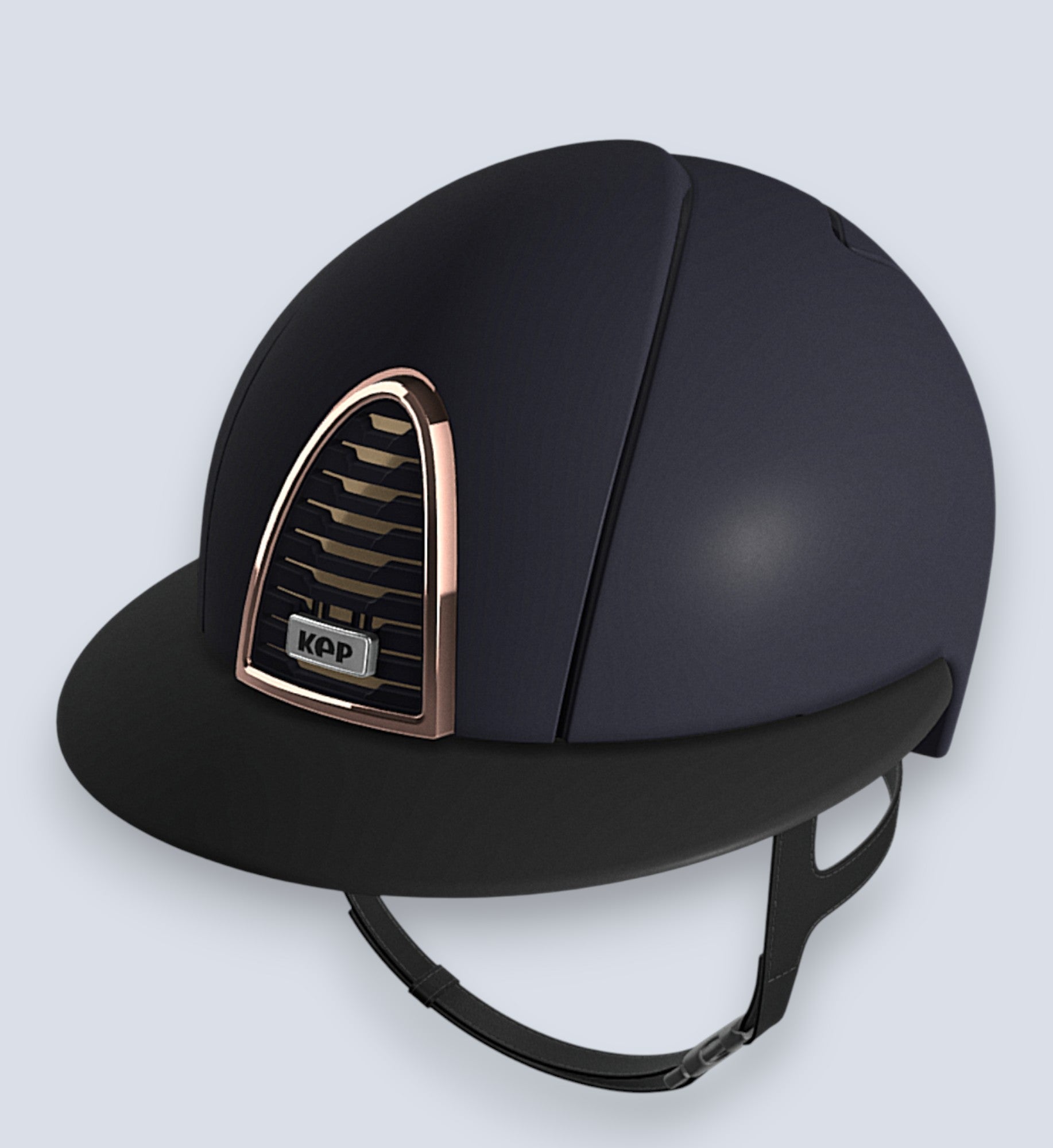 KEP Italia Cromo 2.0 Textile Blue with Rose Gold Frame Helmet