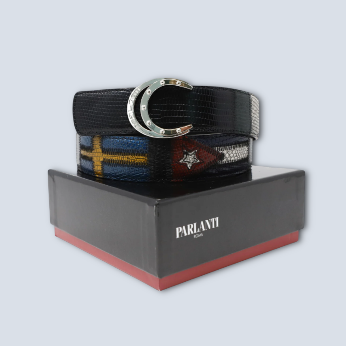 Parlanti Lizard Flag Belt