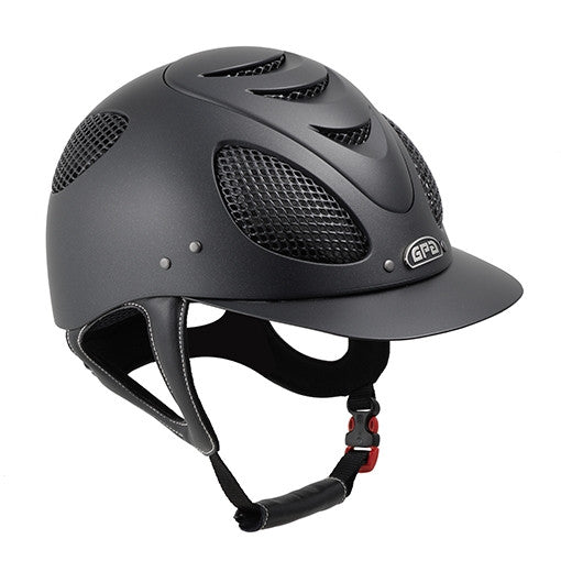 Perfect for riders who want a light-weight, highly vented helmet with a traditional brim shape. This helmet looks great on a wide variety of people, and feels even better! Made from GPA's soft-touch outer shell to reduce scratches, slough off dirt, and reflect the sun's rays. The inner lining includes built-in antimicrobial protection and prevents against odor, stains, and the formation of mold. CoolMax technology keeps you cool when the heat is on. Moisture is actively wicked away from the skin to encoura