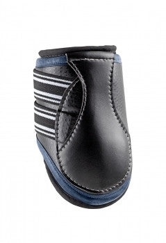 D-Teq Boots featuring ImpacTeq™ Liners are the most effective protection on the market today.  Anatomically molded out shell, virtually unbreakable shock absorber Three 1.25" wide straps to eliminate pressure points, with a secure fit and classic styling.  Black w/ Navy