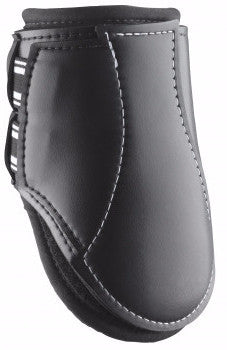 The EXP3™ brings modern touches to a longtime favorite. The EverLeather™ shell is molded to a streamlined, anatomical fit, providing enhanced protection throughout the leg.  Cut-out behind the knee provides freedom of movement and comfort Three 1" straps with extended stretch disperse pressure points and ensure a perfect fit Ultra-low profile removable E-Foam™ liners absorb impact and provide a custom fit E-Foam is antimicrobial, breathable, easy to wash and quick to dry Available in black with tab closure 
